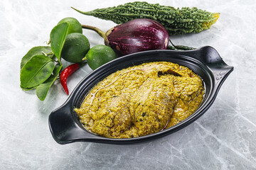 Indian cuisine - pork masala sauce