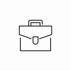 business briefcase attache icon sign vector
