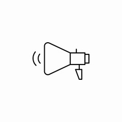loudspeaker audio announcement icon sign vector