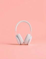 A photorealistic, side-view image of a pair of modern over-ear headphones, placed on a clean plain white background.