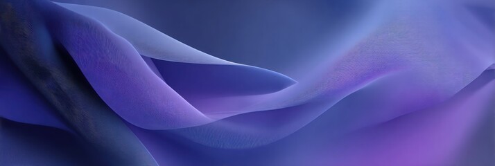 Obraz premium Abstract Purple and Blue Fabric Waves Flowing Gracefully