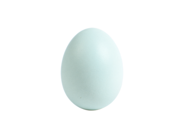 a white egg with a green center on a white background
