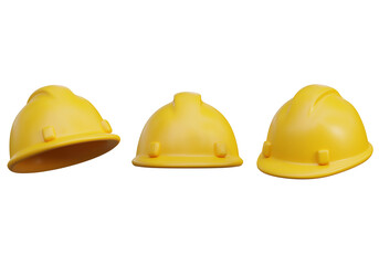 hard hat safety helmet 3D Icon