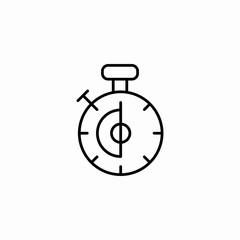 stop watch timer icon sign vector