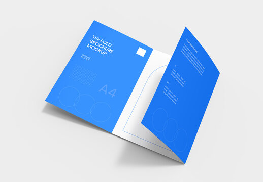 Tri-Fold Brochure Mockup