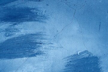Blue rough grainy stone or concrete wall texture background