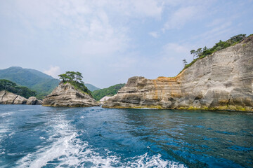 Fototapeta premium 日本の静岡県西伊豆の堂ヶ島