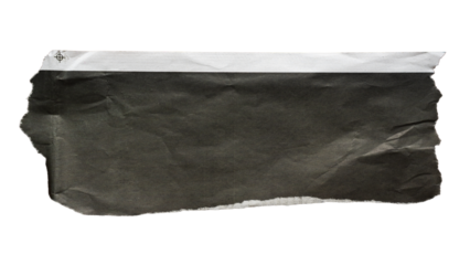 A piece of torn black newspaper suitable for use as a text box background
