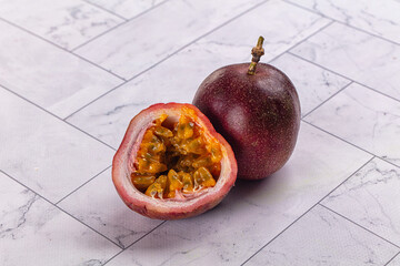 Sweet juicy ripe tropical Maracuya
