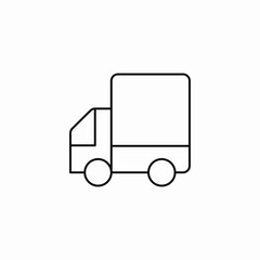 delivery service truck icon sign vector