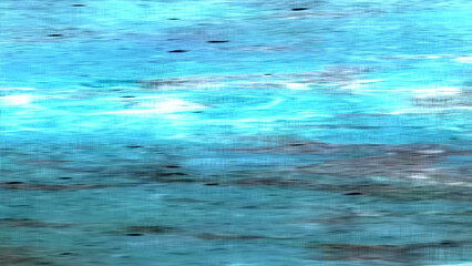 Vibrant Blue Green Water Ripple Abstract Liquid Surface, Motion Blur Background