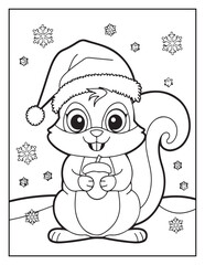 Merry Christmas Coloring Pages, Christmas Elements, Coloring Book, Coloring Pages, Black & White Line Art, Vectors Illustration, Holly Day, Best Coloring Pages For Kids, Printable Merry Christmas