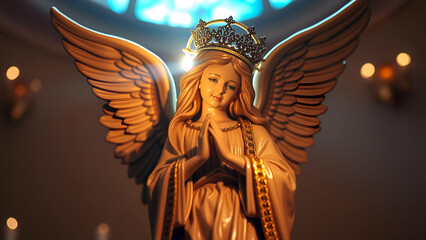 Angel Statue - Assumption of Mary (Europe_latin America) - s