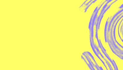 A Yellow background with abstract purple brush circles, creating a vibrant and artistic contrast...