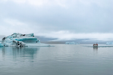 Diamond Beach is a black sand beach where glacial icebergs from Jökulsárlón wash ashore,...