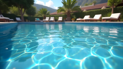 Fototapeta premium swimming pool in hotel