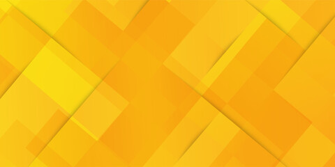 Abstract yellow square shape with futuristic concept background.modern geometric vector.