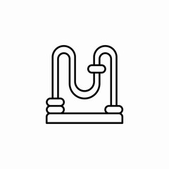 maze puzzle game icon sign vector