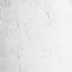 Obraz premium White Textured Wall with Cracks and Rough Surface for Interior Design Background