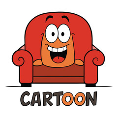 Lazy potato cartoon on a couch, holding chips and soda, saying “Just five more minutes.” Fun, relatable design for humor, laziness, or relaxed lifestyle themes.
