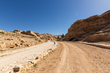 Rock formation taken near Petra National Park, Jordan