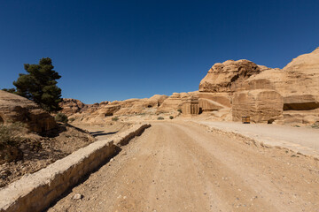 Rock formation taken near Petra National Park, Jordan