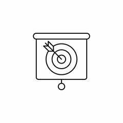 target goal presentation icon sign vector
