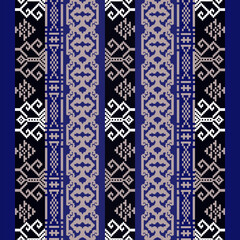 Elegant gold vintage floral seamless pattern with ornate traditional textile texture and stylish geometric border design