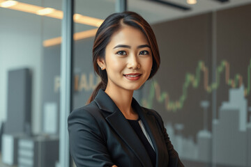 Confident Businesswoman in Modern Office