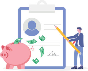 Obligation, debt or bank loan responsible to pay back with interest rate,
