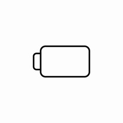 battery empty icon sign vector