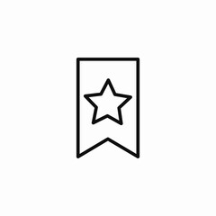 book bookmark star icon sign vector