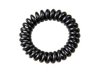 Obraz premium Spiral hair tie isolated on a transparent background.PNG