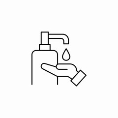 hand sanitizer dispenser icon sign vector