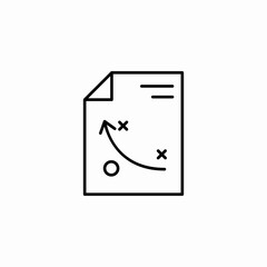 strategy document plan icon sign vector