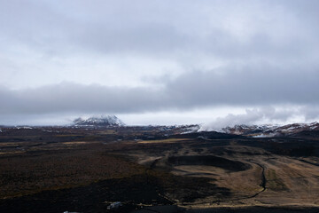The hike to Hverfjall Crater offers lunar-like views and a sweeping panorama from the rim of this massive, ancient volcanic crater