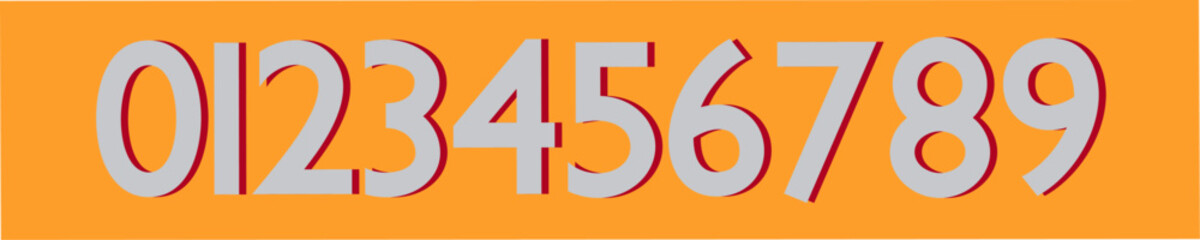 alphabet numbers color style. letter color concepts 3d word. from 0 to 9 number design. font icon sign and education letters numbers. 