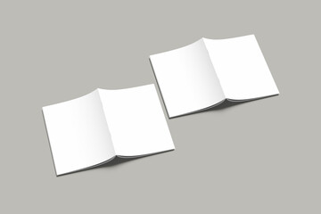 A4 Catalog isolated on grey background