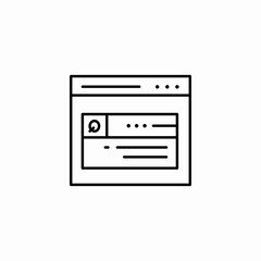 website interface content icon sign vector