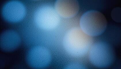 Abstract blue bokeh lights with blurred glowing circles creating a soft and dreamy background perfect for design, decoration, or digital artwork