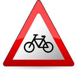 Bike lane traffic sign,Cyclis...