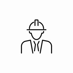 construction worker suit icon sign vector