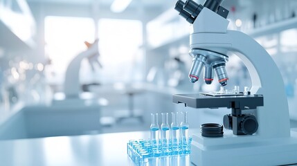 Modern Clinical Medical Laboratory Scene