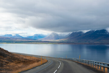 Icelandic roads cross lava fields, glaciers, and fjords—offering endless views and scenic...
