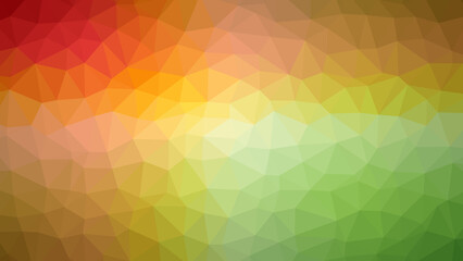 Abstract triangular gradient with crimson red fading into soft green