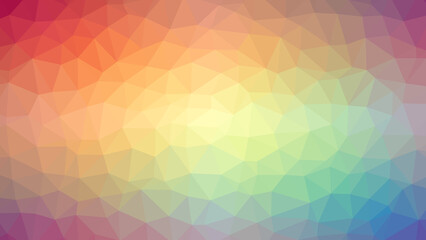 Triangular rainbow gradient spanning red, orange, yellow, green, blue, violet