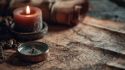 Map and compass explorer theme
