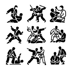 vector silhouettes of people