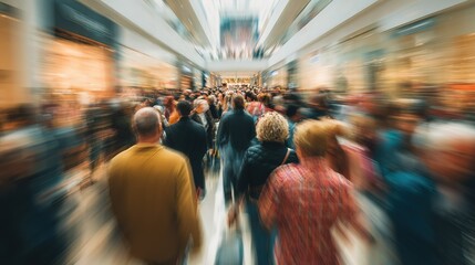 Black Friday Mall Crowd Chaos