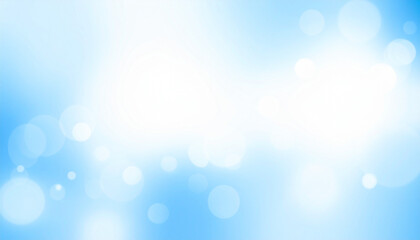 the image is a light and airy composition featuring various circular shapes. the background is a gradient of soft blue, transitioning to a brighter, almost pure white in the center